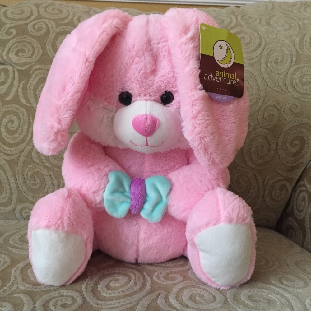 Animal Adventure Pink Bunny 12”